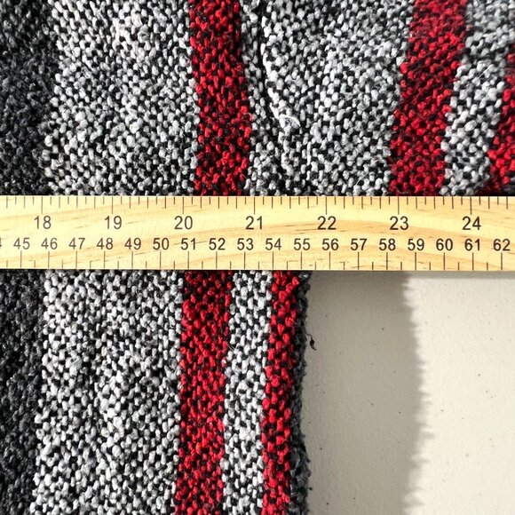 Baja Hoodie Unisex Casual Pullover Style With Kangaroo Pocket Gray/Black/Red Str - Picture 5 of 7